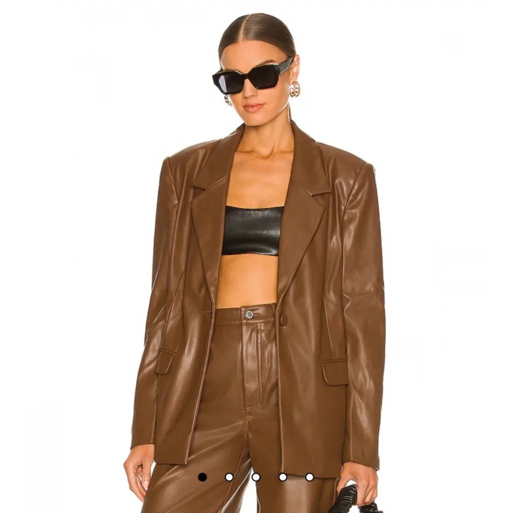 WeWoreWhat faux  Leather Jacket